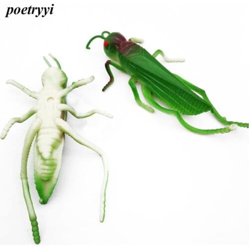 POETRYYI 11.5cm 26g Green Grasshopper insects Fishing Lures Flying Wobbler Lure Rubber bait Lifelike Artificial baits Pesca30