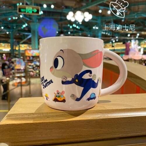 Shanghai Disneys Zootopia Judynik large-caliber mug, ceramic cup, drinking cup, decoration, gift AG2264