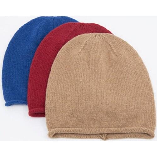 Slouchy Beanie Women Men Knit Hat Winter Autumn Casual Outdoor Ski Accessory Warm Wool Soft Solid Color