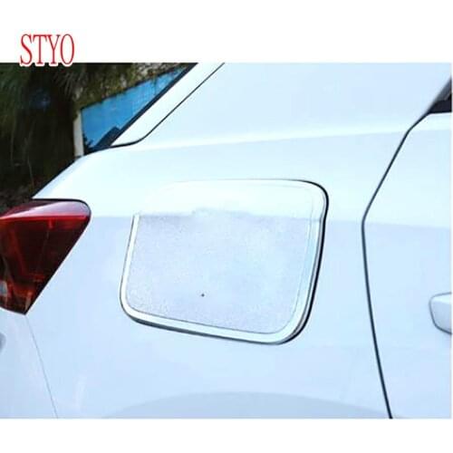 STYO Car ABS Chrome Fuel Oil Tank Gas Cap Cover Trim Decoration For VW T-ROC 2018