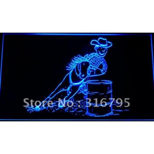 B524 Barrel Racing Horse LED Neon Light Signs with On/Off Switch 20+ Colors 5 Sizes to choose