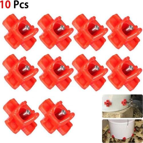 10PCS Water Purifier Direct Drink Chicken Drinker Tap Automatic Poultry Drinking Tool Farm Widely Used In Chickens Pigeons CSV