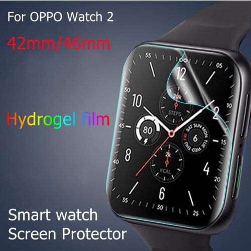 Full Screen Protector Film for Oppo Watch 2 42mm 46mm SmartWatch Hydrogel Cover Edge Soft Film Scratch Resistant for OPPO Watch2
