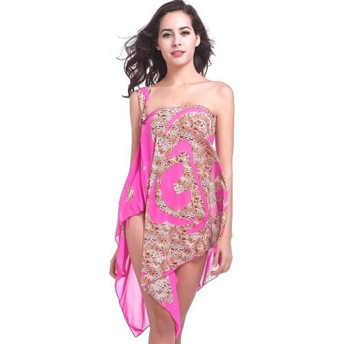 10 in 1 Multi Wear Infinite Dress Mature Women Hot Spring Swimming Dress Transparent Mesh Convertible Beach Cover Up Dress