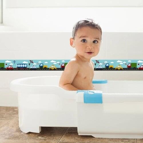 3D Stereo Wall Stickers Home Decor Living Room Skirting Line Boys Room Border Walls Roll Kitchen Bathroom Waterproof Wallpaper