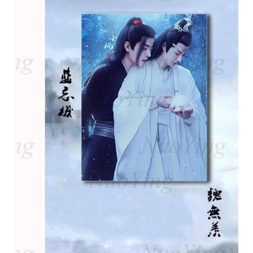5D DIY Diamond Painting Anime Mo Dao Zu Shi Full Drill Diamond Mosaic Wei Wuxian Lan Wangji Cartoon Cross Stitch Set Home Decor