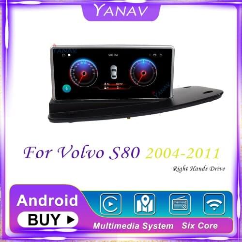 PX6 Car Radio Audio GPS Navigation For-Volvo S80 2004-2011 Right Hands Drive Android Stereo Receiver Video Multimedia MP3 Player