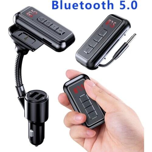 Y4 Car MP3 Bluetooth Receiver FM Transmitter Car Bluetooth Hands-Free Car Bluetooth Transceiver Modulator