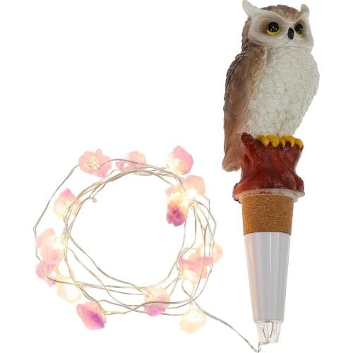 Owl Shape Wine Bottle Cork String Lights Night Light Strip Fairy Lights For Xmas Party Wedding Halloween Bar Decor