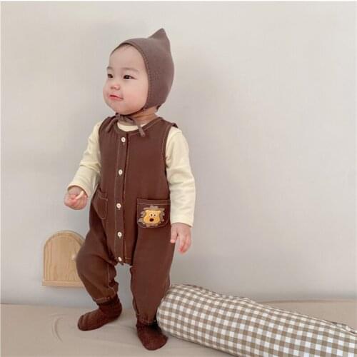 Spring autumn fashion infant cute jumpsuit 2021 new baby one-piece clothes for toddler kids