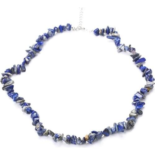 Hot 6PCS Trendy Handmade Weave Green Turquoises Natural Gravel Stone Choker Necklace For Women Jewelry Collar Accessories Free