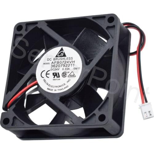 Well Tested Cooler AFB0724VH 3620792211 7025 DC24V 0.33A 7CM 3-Line Square Cooling Fan For DELTA