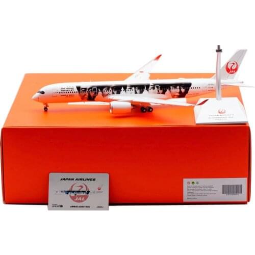 Diecast 1:200 Scale A350-900 JA04XJ Japan JAL Airlines Airplane Aircraft Plane Alloy Model with Base Landing Gear Toys