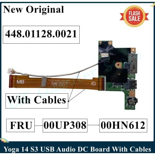 LSC 00UP308 Original For Lenovo ThinkPad Yoga 14 S3 USB Audio DC Board With Cables 448.01128.0021