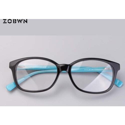 Fashion women glasses brand desinger vintage frames round cat eyeglasses black wine can put reading myopia lens prescription eye