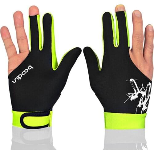 Spandex Snooker Three-finger Billiard Glove Pool Left And Right Hand Open Men Women Snooker Balls Pool Fitness Accessories(singl