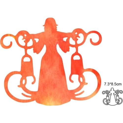 Metal Cutting Dies Cut Mold Christmas Elves Angel Decoration Scrapbook Paper Craft Knife Mould Blade Punch Stencils