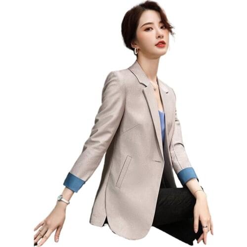 2021 spring womens suit Korean style temperament fashion casual all-match suit jacket women