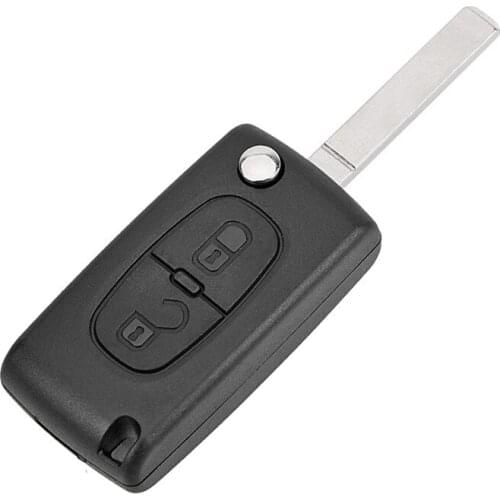 XRSHKEY Remote key Case 2 Buttons with VA2T Blade for Peugt 207 307 308 Citro C2 C3 C4 C5 C6 Flip Folding Car Key shell