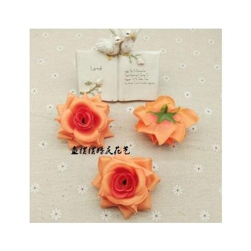 02 Home &wedding decoration artificial flowers DIY simulation flower rose head silk false flower wall arch wedding ball 6CM