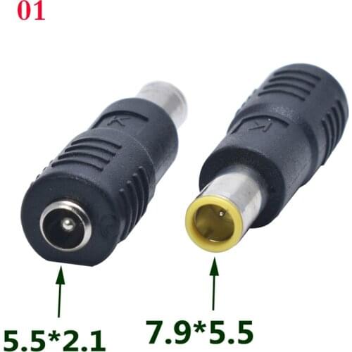 1pcs 7.9*5.5mm male to 5.5x2.1 female and 1pcs 5.5*2.1 male to 5.5x2.5 female