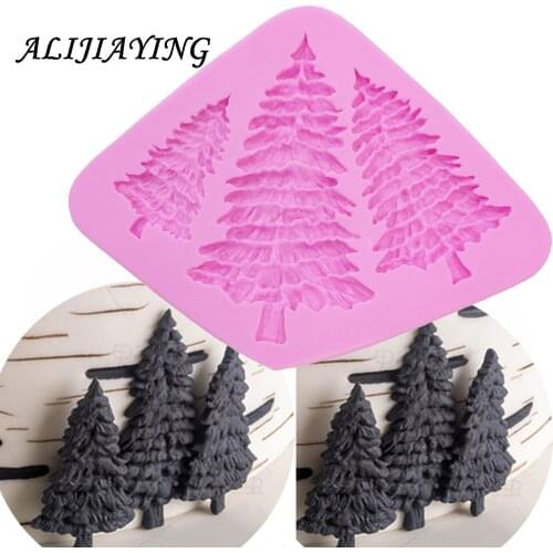 1Pcs Leaves Fondant Cake Silicone Mold Christmas Tree Leaf Chocolate Mould DIY Kitchen Baking Cake Decoration Tools D0972