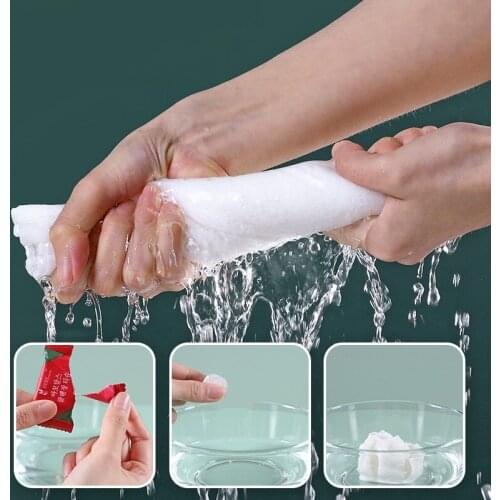 10/20pcs Tablet Disposable Compressed Face Cotton Pad Travel Portable Mini Face Cleansing Towel Skin Care Napkin