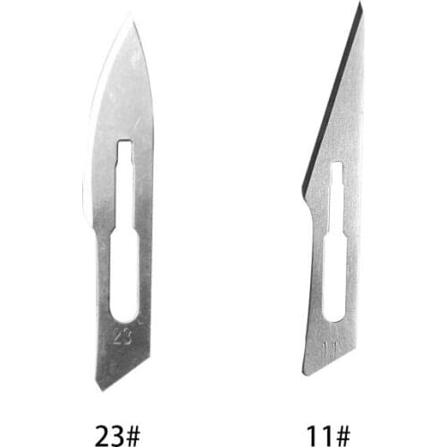 10PCS 11# 23# Carbon Steel Surgical Scalpel Blades And 3# 4# Handle DIY Cutting Tool PCB Repair Animal Surgical Knife
