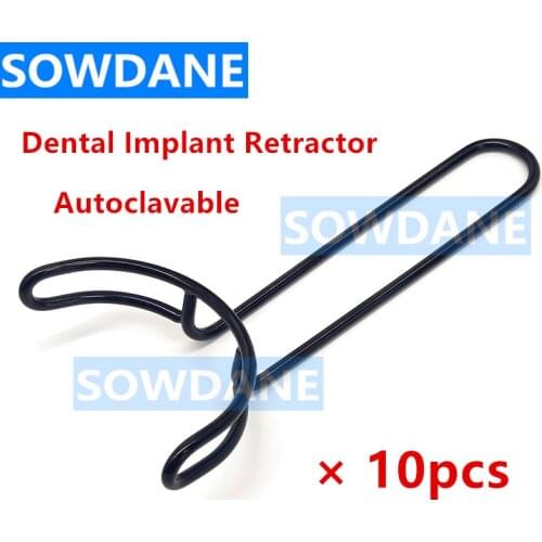 10 pieces Dental Surgical Mouth Gag Dental Mouth Opener Teeth Retractor Dentist Implant Instrument Tool Autoclavable Black Type
