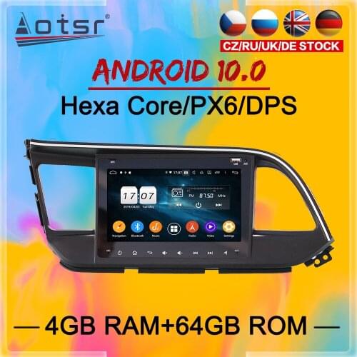 2Din IPS Android 10 DSP Car Multimedia Player For Hyundai Elantra 2015 2016 2017 2018 2019 GPS Navi Audio Radio stereo head unit