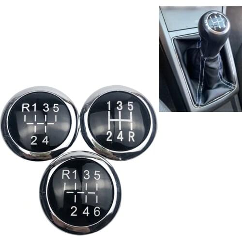 5/6 Speed Car Gear Shift Knob Emblem Badge Cap Top Cover For VAUXHALL OPEL ASTRA III H CORSA D 2004-2010 Car Styling Accessories