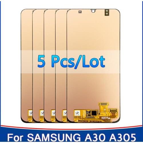 5 pcs Original LCD For SAMSUNG A30 Display Touch Digitizer for SAMSUNG Galaxy A30 A305/DS A305F A305FD LCD Replacement Screen