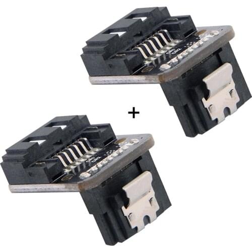 7Pin SATA Converter Male to Female Up 90 Degree Angled 7pin Adapter Mainboard Motherboard for Desktops SSD HDD