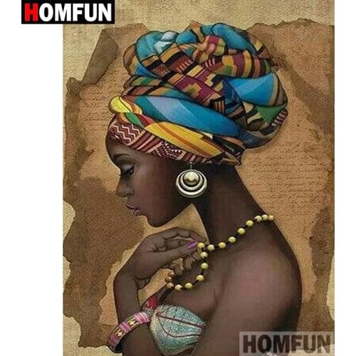 HOMFUN 5D DIY Diamond Painting Full Square/Round Drill "Dark man" 3D Embroidery Cross Stitch gift Home Decor A01886