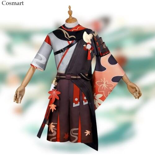 Anime Genshin Impact Kiryu Kazuha Game Suit Uniform Cosplay Costume Halloween Carnival Party Outfit For Men 2021 NEW