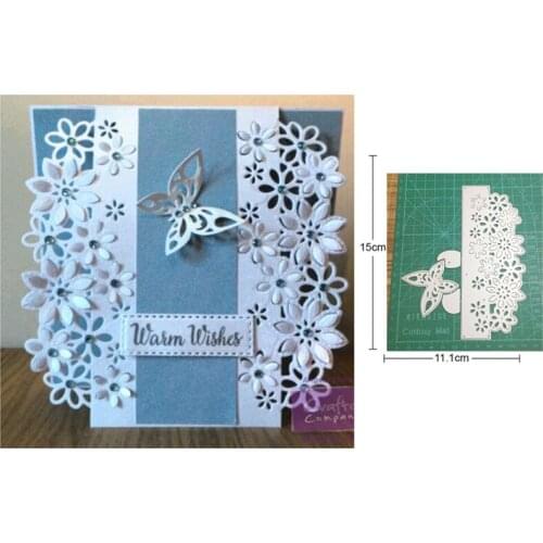 Butterfly Lace Edge Border Metal Cutting Dies Stencils dies for DIY Scrapbooking dies Decoration Paper Craft dies Embossing Dies