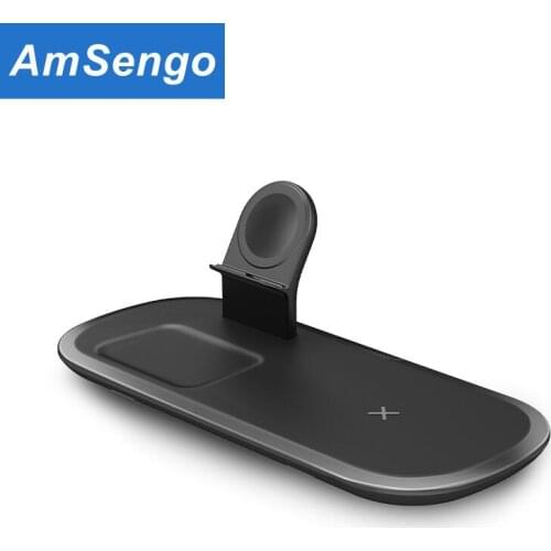 Qi 15W Fast Wireless Charger Pad for iPhone 12 12pro 12pro MAX for Apple Watch 5 4 3 2 Airpods Fast Charge For Samsung S10 S20