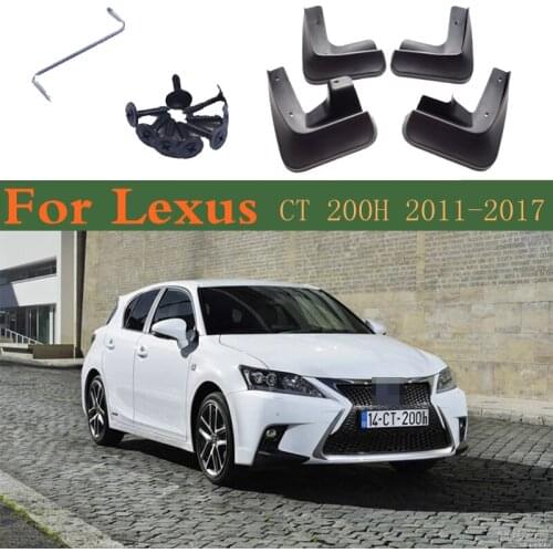 Car Fender Mud Guard Splash Flap Mudguards Accessories For Lexus CT 200H CT200H FSport F Sport 2017~2011 2016 2015 2014 2011