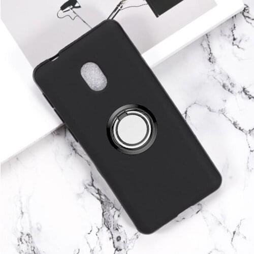 For Alcatel 1C 2019 5003D 4.96" Back Ring Holder Bracket Phone Case Cover Phone TPU Soft Silicone Cases ON Alcatel 1C 2019