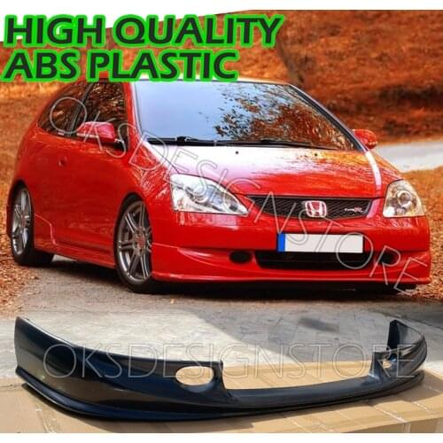 For HONDA CIVIC EP3 TYPE R FRONT Lip Plastic 2004-2005 *FACELIFT MODEL Front Bumper Lip Splitter Diffuser Lip Body Kit Spoiler