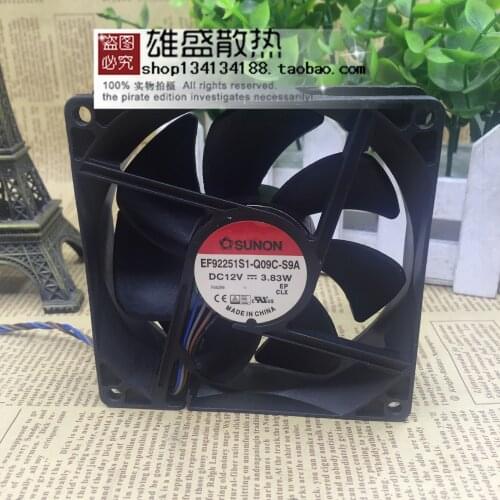 For sunon EF92251S1-Q09C-S9A 9025 12V 3.83W 4-Wire Chassis Cooling Fan