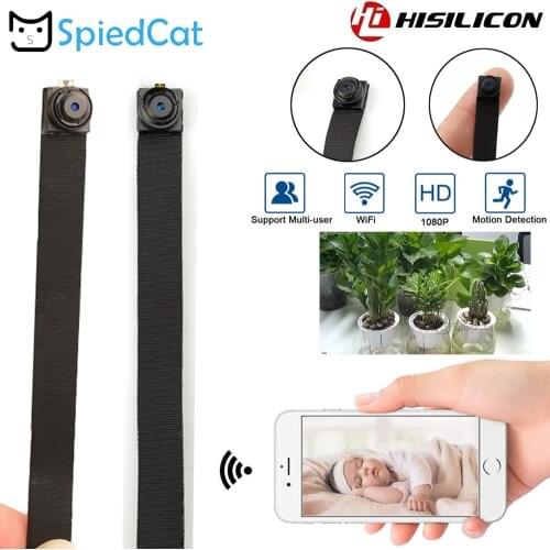 HD 1080P Mini Lens Wireless WIFI IP P2P Surveillance Network Webcam Flexible Micro Video Audio Recorder Motion Detection Camera