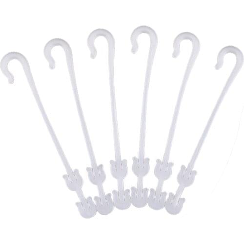 Tomato Hook Plant Clip PP Material Plastic Simple And Convenient Multipurpose 100 PCS White Can Be Reused Gardening Tools
