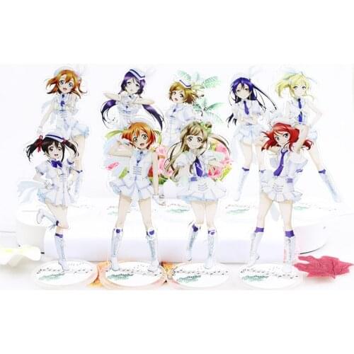 LoveLive!School Idol Project Acrylic Stand Model DollHoshizora Rin Ayase Eli The Stewardess Uniforms Series Figure Toy 20CM