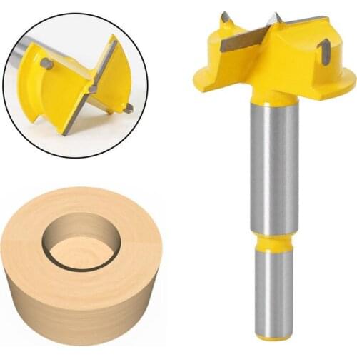 Upgrade 35mm 2 Flutes Carbide Tip Forstner Drill Bit Wood Auger Cutter Woodworking Hole Saw For Power Tools Drill Bits