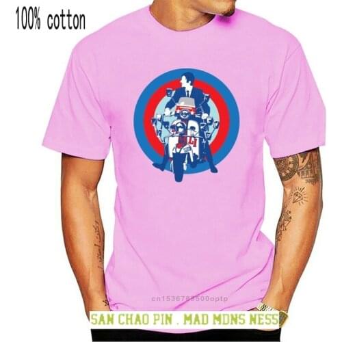 Mens Womens Unisex T shirt QUADROPHENIA MODS SCOOTER RETRO COOL DESIGN