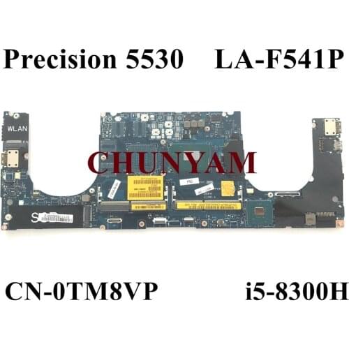NEW LA-F541P i5-8300H FOR Dell XPS 15 9570 / Precision 15 5530 Laptop Motherboard CN-0TM8VP TM8VP Mainboard 100% tested