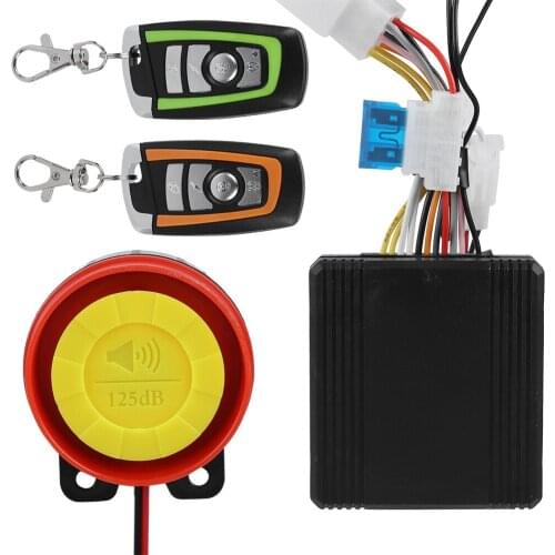 Anti-theft Security Motorcycle Alarm System Remote Control Engine Start 12V Motorbike Scooter Kit