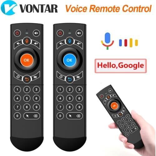 G21 Pro Gyroscope Voice Remote Control 2.4G Wireless Keyboard Air Mouse with IR Learning Microphone for Android TV Box X3 Pro