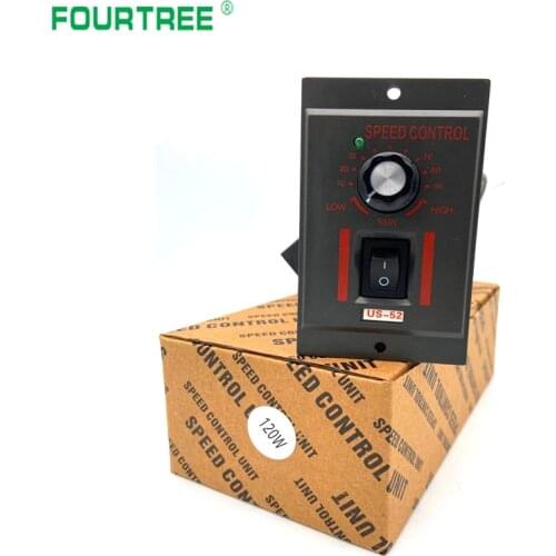 Motor Speed Pinpoint Regulator Controller Motor Speed Controller US52 AC 220V 50/60HZ Forward & Backward Motor Governor 15W-400W